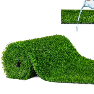 Mazovia Premium Kunstrasen 30 mm für Garten Balkon Terrasse Wintergärten - Outdoor - Wasserdurchlässig UV-beständig Einfach zu reinigen - 200 x 500 cm 2x5m - Grün 30 MM