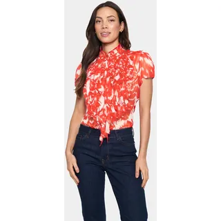 St Tropez Rüschenbluse LiljaSZ Crinkle SS Shirt orange L