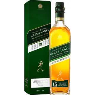Johnnie Walker 15 Years Old Green Label Blended Scotch 43% vol 0,7 l Geschenkbox