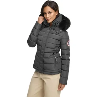 Golden Brands Selection Navahoo warme Damen Winter Jacke Parka Mantel Stepp Kurzjacke gefüttert B301, Anthrazit, M - M