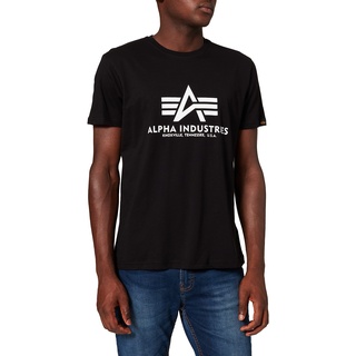 Alpha Industries Herren Basic T-Shirt, Black, X-Large