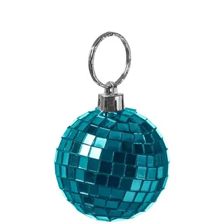 MARELIDA Weihnachtsbaumschmuck Discokugel Spiegelkugel Baumkugel D: 5cm blau