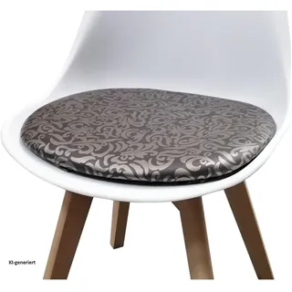 Hti-Living Esszimmerstuhl Kunstleder braun/weiß 2er Set