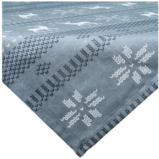 Erwin Müller Mitteldecke Mitteldecke, Motiv/Landhaus/Sterne grau 140 cm x 140 cm