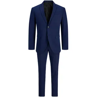 JACK & JONES Franco Anzug Medieval Blue / Super Slim Fit 50