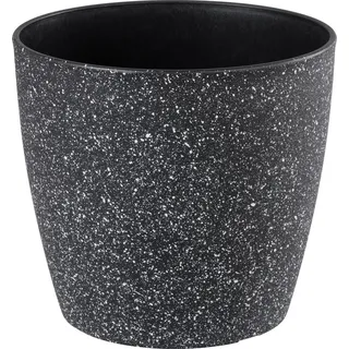 Blumentopf Strend Pro Stone, 23x20,5 Cm, Schwarz, Stein-effekt