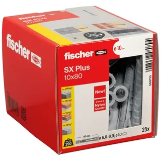 Fischer Spreizdübel SX Plus 10 x 80 25 Stück