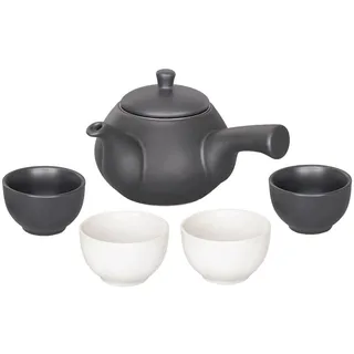 China-Trends Teeset Schwarz/Weiß 0,5 l