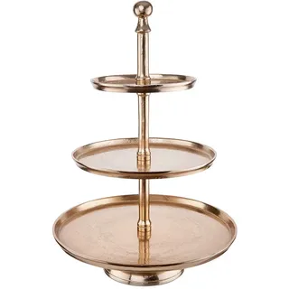 Butlers Etagere, Gold, Metall, 66 cm, Tischkultur & Servieren, Etageren