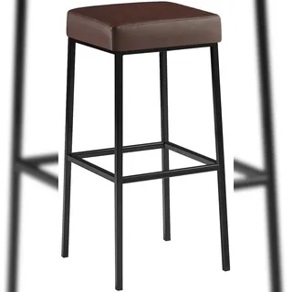 CLP Barhocker Montreal Kunstlederbezug schwarz/braun