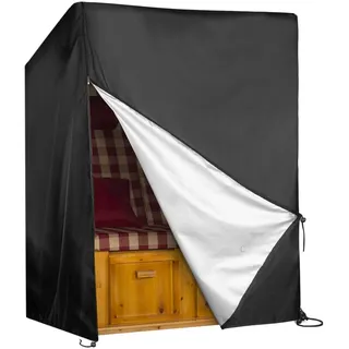 YISSVIC Strandkorb Schutzhülle 135 x 105 x 174 cm Schwarz