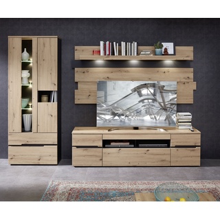 TV-Wand INNOSTYLE Kastenmöbel-Sets Gr. B/H/T: 287 cm x 197 cm x 47 cm, braun TV-Wände