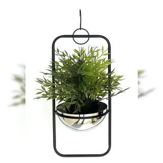 DanDiBo Ambiente Blumenampel 45 x 67 cm Silber