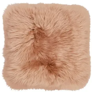 WARM & COMFY Kissen Schaffell 40 x cm Mischgewebe Grau Taupe