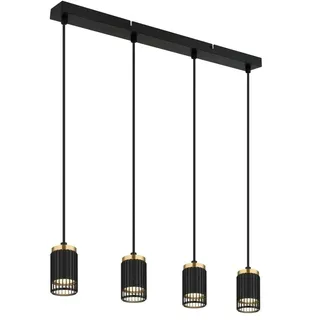 GLOBO Korben 1-flg. 75 cm rechteckig schwarz/gold