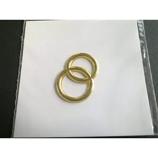 EFCO Hochzeit Ringe Wachs Dekoration Gold Brilliant, 30 mm