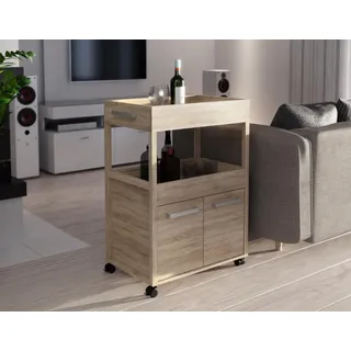 Forte Barschrank 60 x 88,5 x 40 cm Beige
