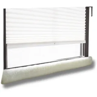 K. & N. Schurwolle 551 Schurwoll-Zugluftstopper für Fenster 100 cm, Natur