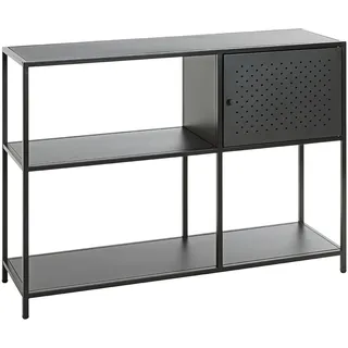 Haku-Möbel Bücherregal 100 x 30 x 75 cm Schwarz