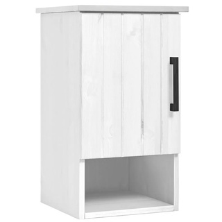 welltime Hängeschrank Mary Badmöbel im Landhaus-Stil, Breite 33 cm, aus Massivholz weiß