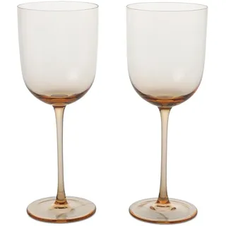 Ferm Living - Host Rotweinglas, blush (2er-Set)