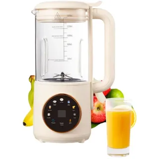 Sojadrinkbereiter 800ml, 304 Edelstahl, 8 Funktionen Kompakt Smoothie Maker, Automatik, Timer, Magnetischer Becherdeckel, Mixer für 1-2 Personen
