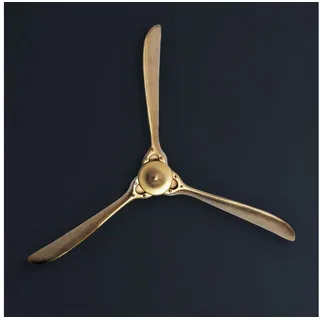 FineBuy Wanddekoration in Gold / Aluminium / 85x10x85 | Gr.: onesize