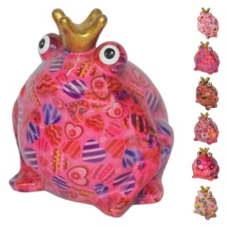 netproshop Spardose Frosch Pink Serie aus Keramik Pomme Pidou, Auswahl:Frosch-Pink-Herz