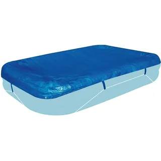Poolabdeckung rechteckig für Family Pool 262x175cm - mit Fixierseil - 110g/m2 PE - Wasserdicht - UV-stabil | Poolabdeckplane - aufblasbar Abdeckung Swimmingpool Poolzubehör Planschbecken