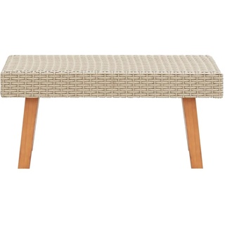 Gartentische - HOMMIE, Garten-Couchtisch Poly Rattan Beige 2023