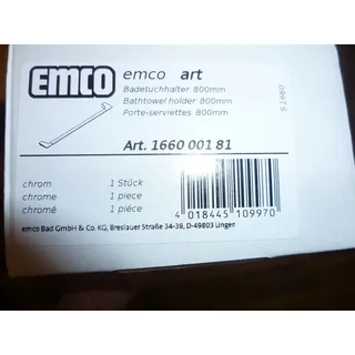 Emco art Badetuchhalter 80 cm chrom Nr. 166000181