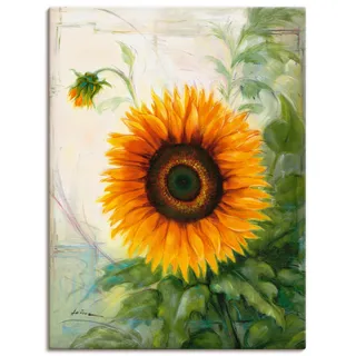 Leinwandbild »Sonnenblume«, Blumen, (1 St.), auf Keilrahmen gespannt, 20918259-0 gelb B/H: 30 cm x 40 cm