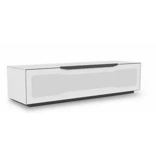 Munari TV-Lowboard Ravenna Glas Weiß