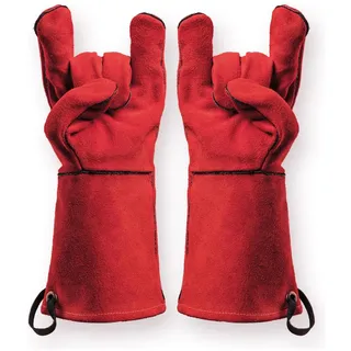 Feuermeister Grillhandschuhe Leder Gr.10 rot