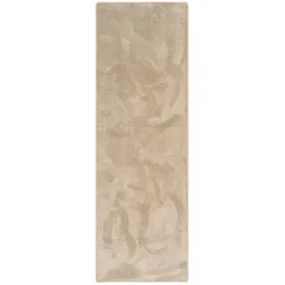 Snapstyle Hochflor Teppichläufer 100 x 200 cm Beige