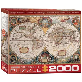 Eurographics 8220-1997 - Antike Weltkarte, Puzzle, 2.000 Teile