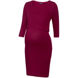 esmara® Damen Kleid Umstand (XL(48/50), rot)