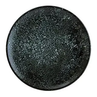 6x Bonna Cosmos Black Gourmet flacher Teller rund 30cm 3cm hoch Blau Porzellan Speiseteller Tafel Geschirr