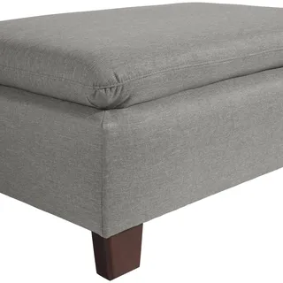 58 aufm Kessel Polsterhocker Kaylil Flachgewebe 58 x 0 x 0 cm Grau