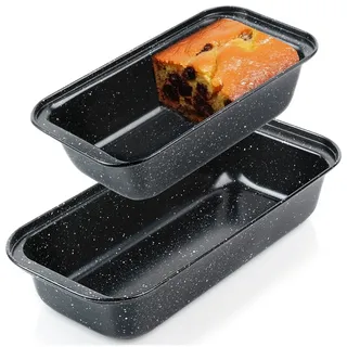 Brotbackform Granit 25,5x13/30x13 cm 2er Set Kastenform Für Brot Toastbrot