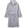 Fleece-Bademantel uni Grau 170/176