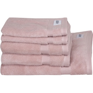 Handtuch Set SCHÖNER WOHNEN-KOLLEKTION "Cuddly" Handtuch-Sets Gr. 5 tlg., rosa Handtücher Badetücher Handtuchset schnell trocknende Airtouch-Qualität