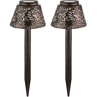 GLOBO Außenleuchte Metall DxH 13,8x27 cm 2er Set kupfer