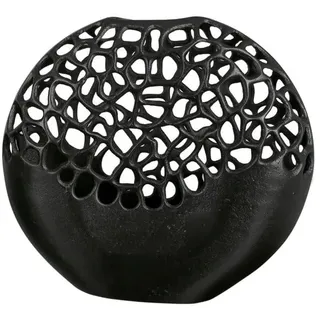 Casablanca by Gilde Gilde Vase Osaka schwarz H: 32 cm B: 34 cm T: 10cm 43490