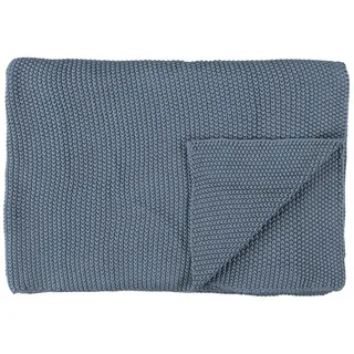 Marc O'Polo Decke Nordic Knit 130x170 Smoke Blue