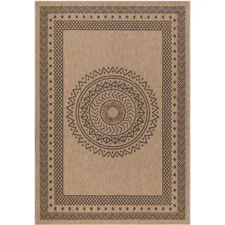 Ayyildiz Dhaka Outdoor-Teppich 120 x 170 cm Schwarz