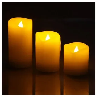 Hi LED Kerzen 3 St. beige
