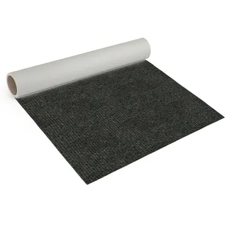 Internethandel Pfordt Teppichboden Nadelfilz Anthrazit, 300x200 cm, robuster Nadelvlies Bodenbelag, Meterware für Wohnbereiche, Ausstellungen und Messen