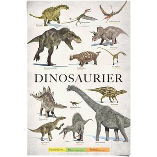 Poster REINDERS "Dinosaurier" Bilder Gr. B/H: 61 cm x 91,5 cm, grün Bilder