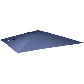 Ersatz-bezug Für Luxus-ampelschirm Hhg-436, Sonnenschirmbezug Ersatzbezug, 3x3m (ø4,24m) Polyester Blau